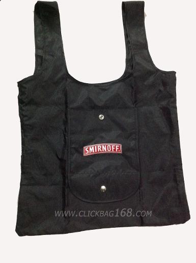 กระเป๋า Shopping แบบพับเก็บได้สีดำ CLICK 0318